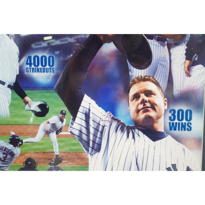 Roger Clemens New York Yankees Autographed Framed 4000 K 300 W 16x20 Photo LE 69/500 MAB Holo