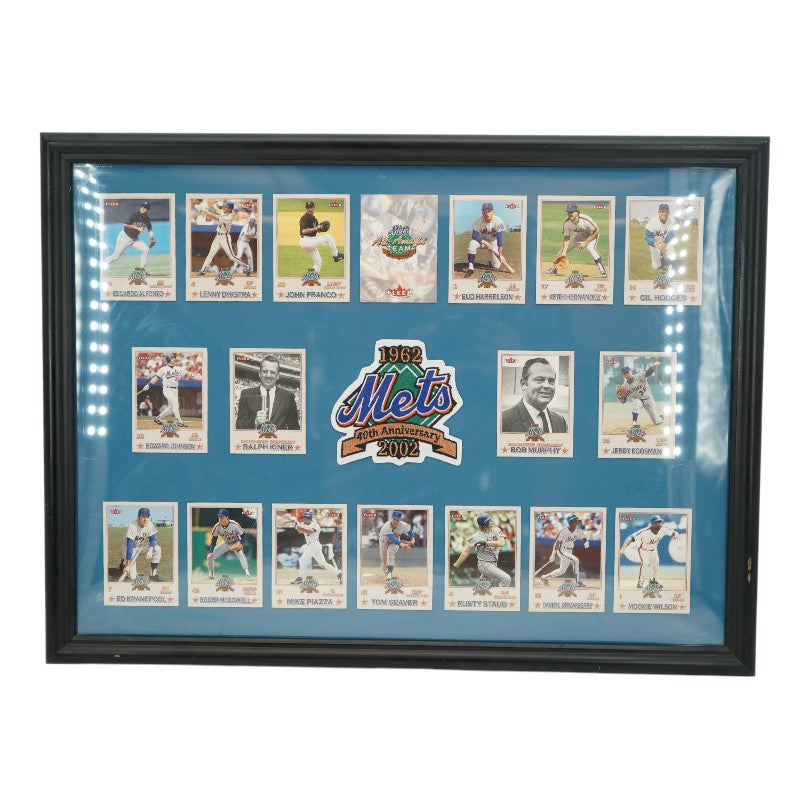 New York Mets All-Amazin' Team Cards & 40th Anniversary Patch Collage LE 105/350