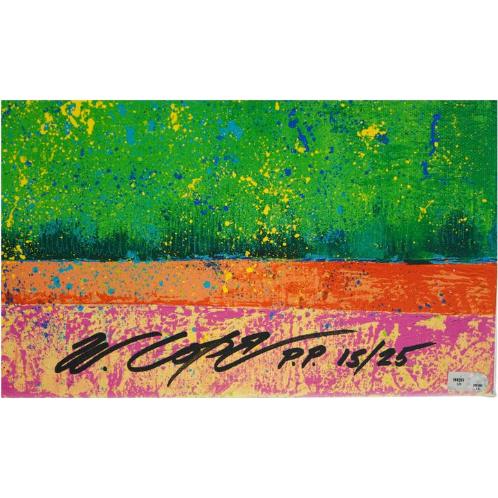 Cole Hamels Philadelphia Phillies Autographed Inscribed Bill Lopa Painting LE 15/25 MLB Holo