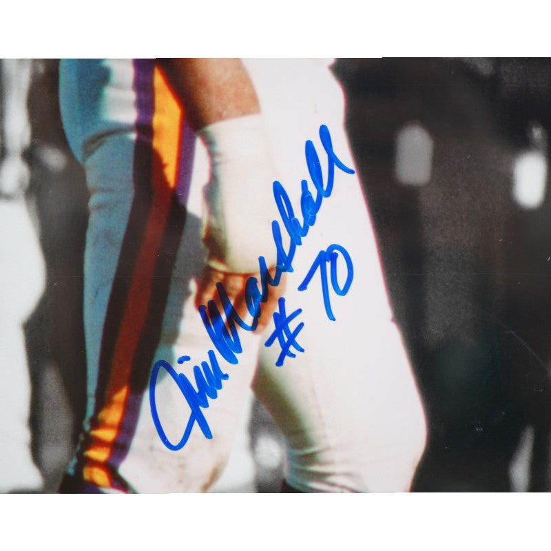 Marshall Page Larsen Eller Minnesota Vikings Purple People Eaters Multi Signed Framed 16x20 Photo MAB Holo