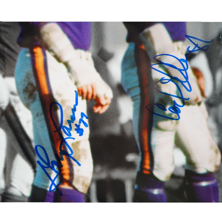 Marshall Page Larsen Eller Minnesota Vikings Purple People Eaters Multi Signed Framed 16x20 Photo MAB Holo