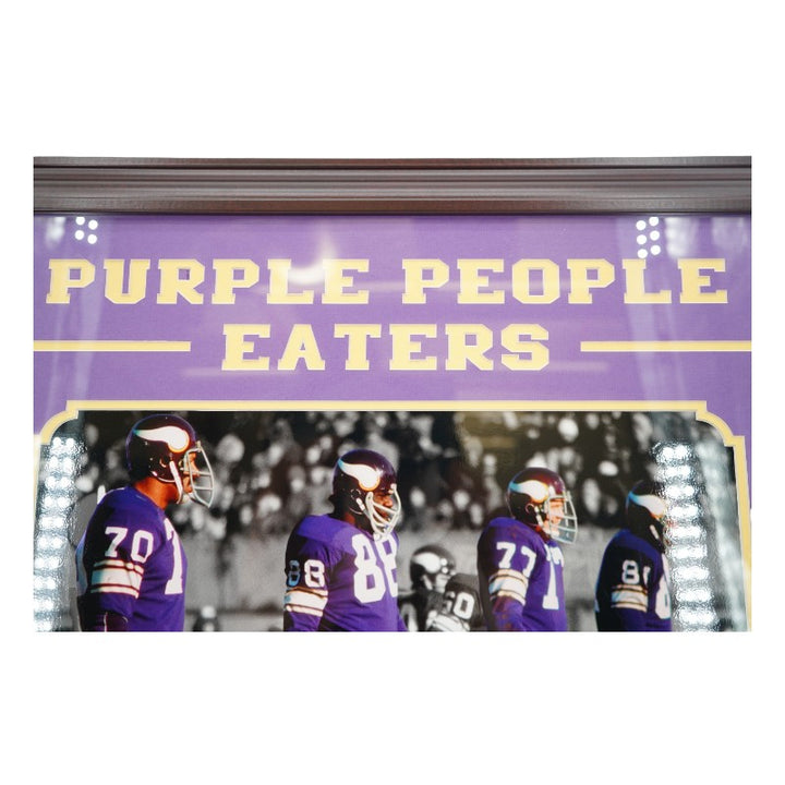 Marshall Page Larsen Eller Minnesota Vikings Purple People Eaters Multi Signed Framed 16x20 Photo MAB Holo