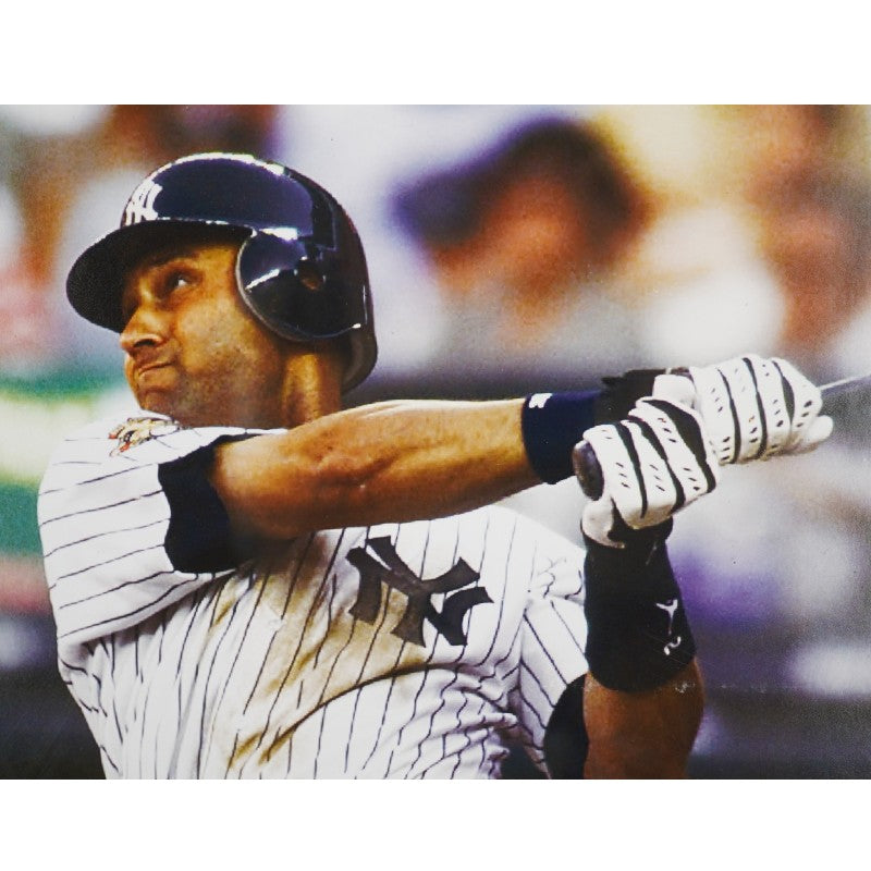 Derek Jeter New York Yankees Autographed Framed 16x20 Photo Steiner COA