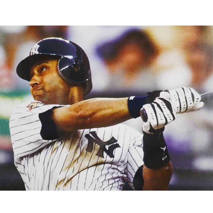 Derek Jeter New York Yankees Autographed Framed 16x20 Photo Steiner COA