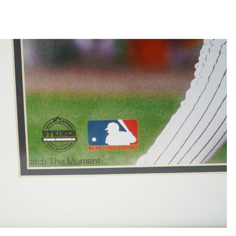 Derek Jeter New York Yankees Autographed Framed 16x20 Photo Steiner COA