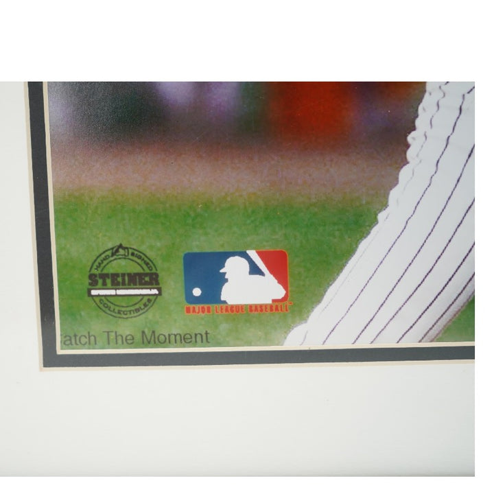 Derek Jeter New York Yankees Autographed Framed 16x20 Photo Steiner COA