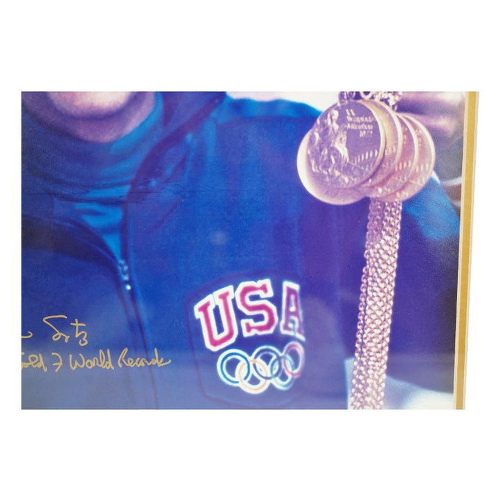 Mark Spitz Signed Inscribed 16x20 Framed Photo MAB COA
