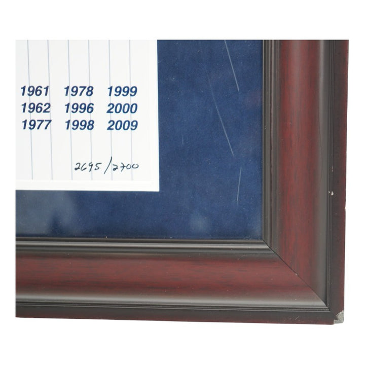 New York Yankees 27 World Series Framed Ticket Stub Collage LE 2695/2700