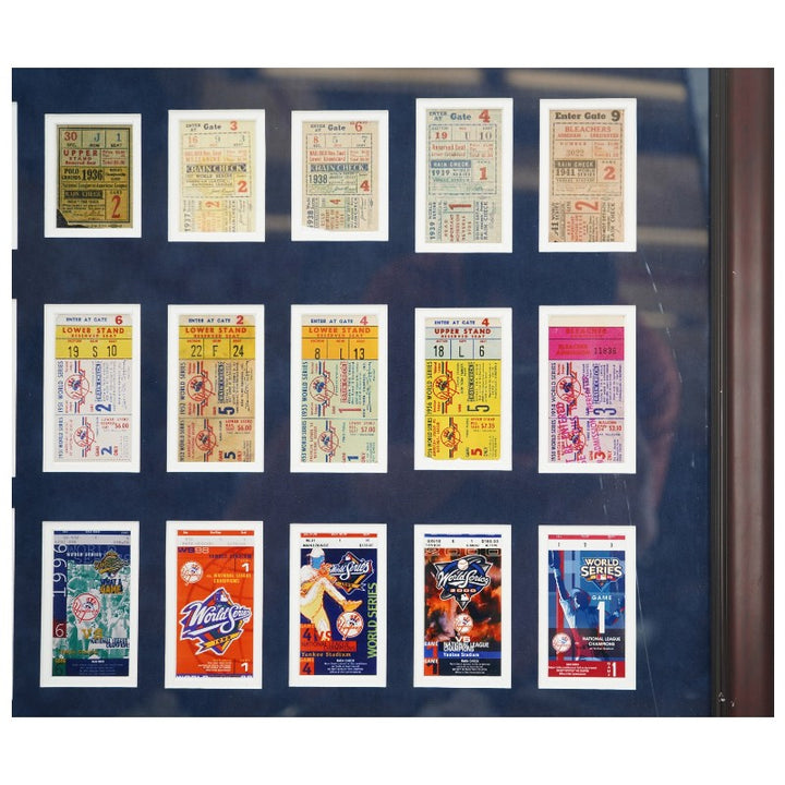 New York Yankees 27 World Series Framed Ticket Stub Collage LE 2695/2700
