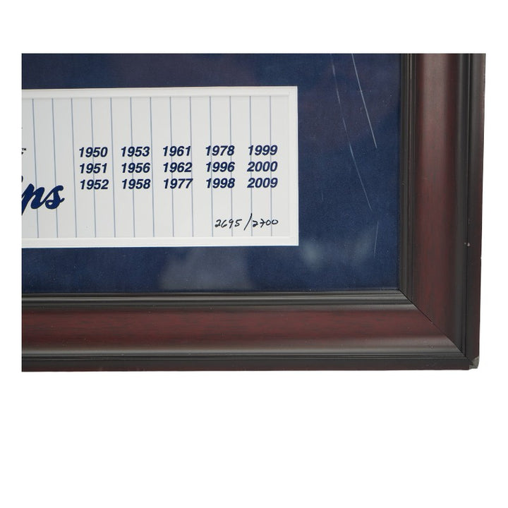 New York Yankees 27 World Series Framed Ticket Stub Collage LE 2695/2700