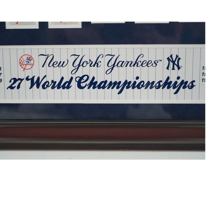 New York Yankees 27 World Series Framed Ticket Stub Collage LE 2695/2700