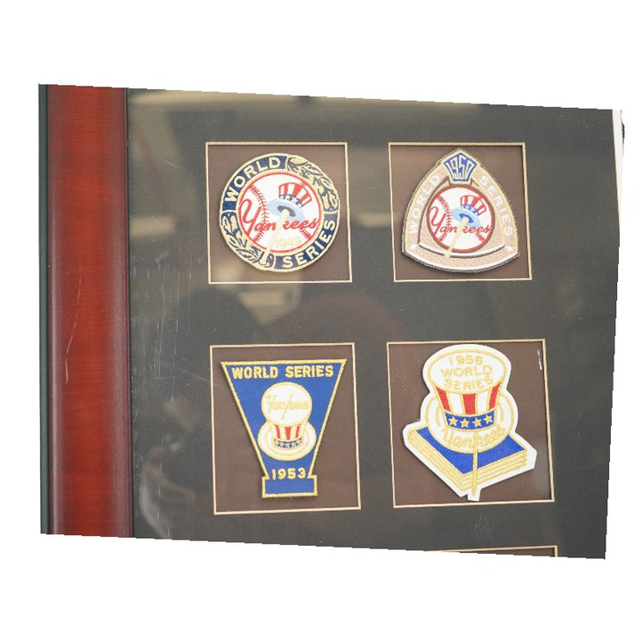 New York Yankees 26 World Series Patches Framed 7x9 Photo Collage