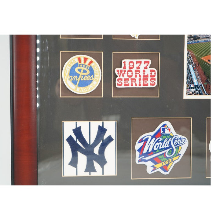 New York Yankees 26 World Series Patches Framed 7x9 Photo Collage