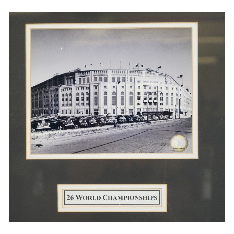 New York Yankees 26 World Series Patches Framed 7x9 Photo Collage