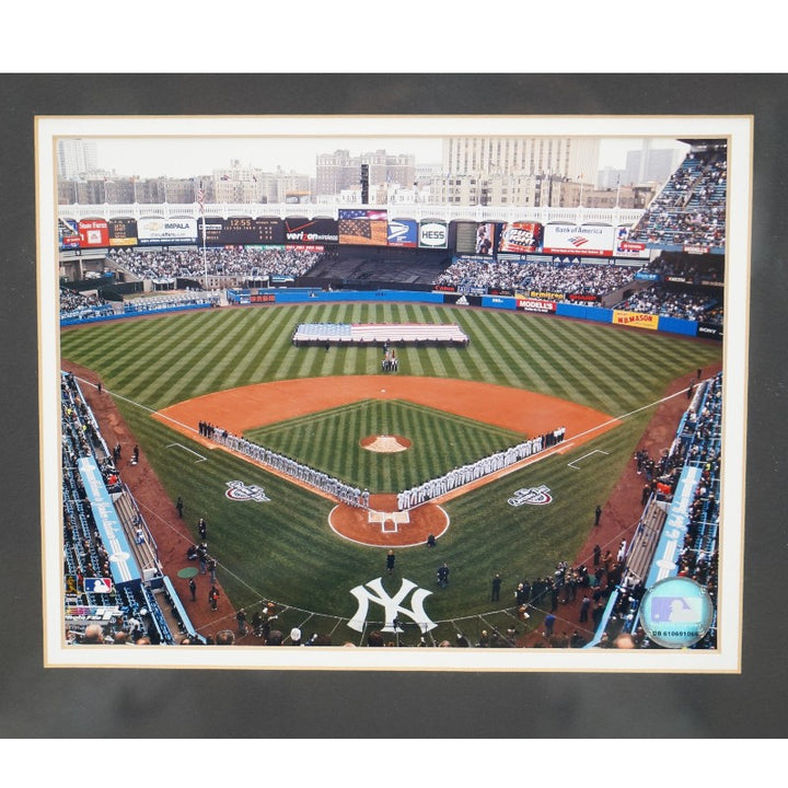 New York Yankees 26 World Series Patches Framed 7x9 Photo Collage