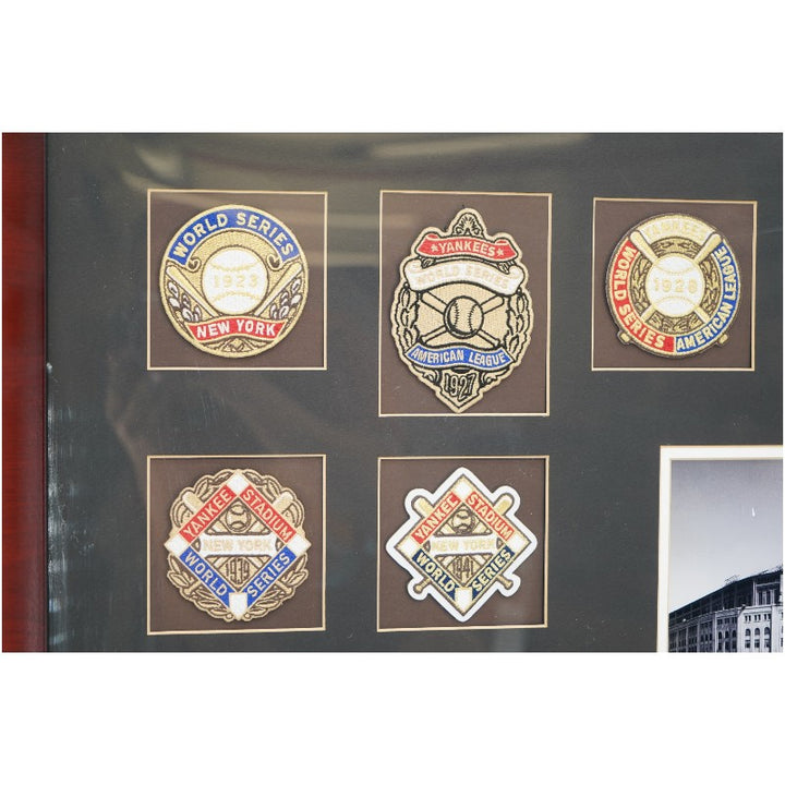 New York Yankees 26 World Series Patches Framed 7x9 Photo Collage