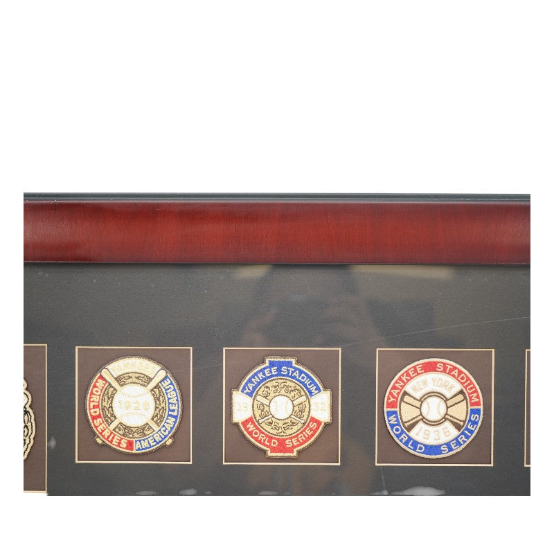 New York Yankees 26 World Series Patches Framed 7x9 Photo Collage
