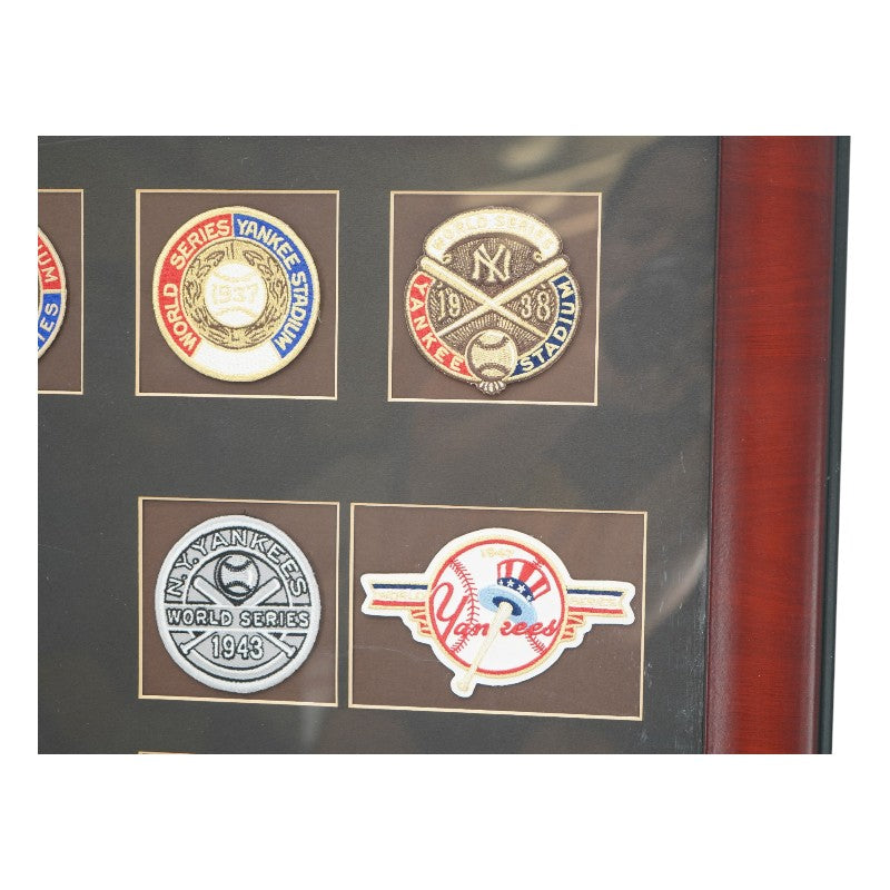 New York Yankees 26 World Series Patches Framed 7x9 Photo Collage