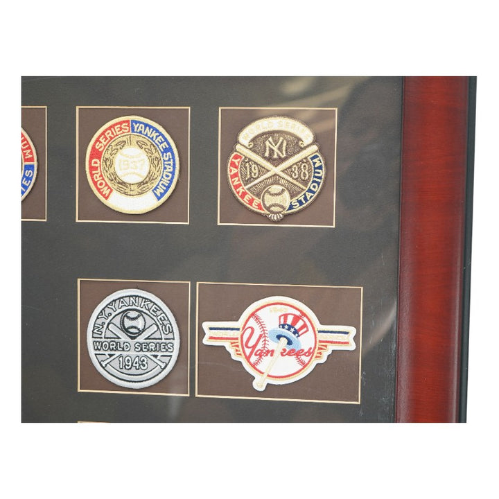 New York Yankees 26 World Series Patches Framed 7x9 Photo Collage