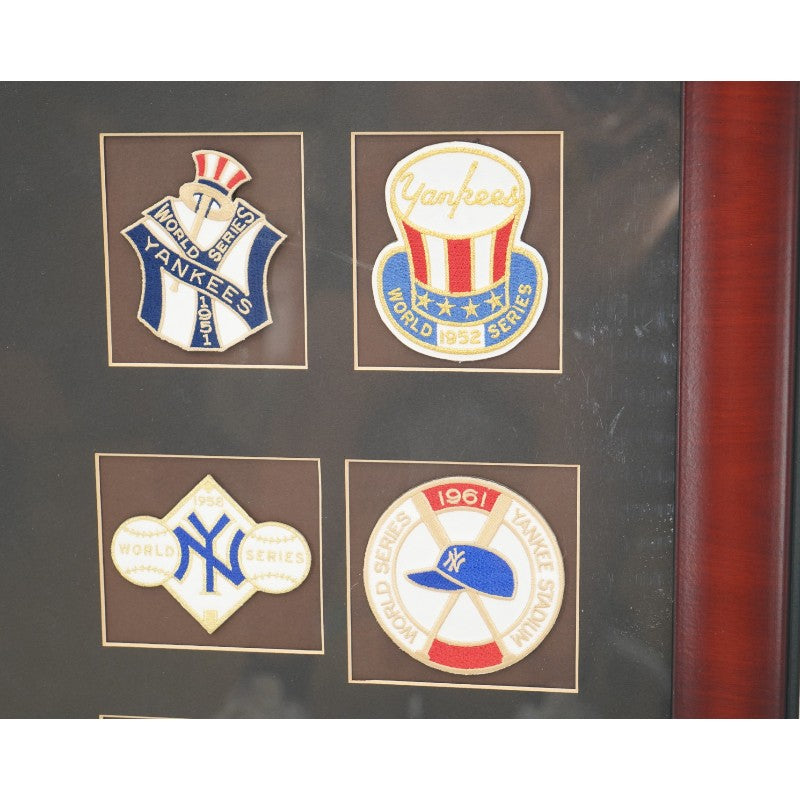 New York Yankees 26 World Series Patches Framed 7x9 Photo Collage