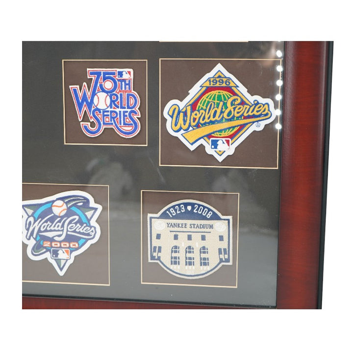New York Yankees 26 World Series Patches Framed 7x9 Photo Collage