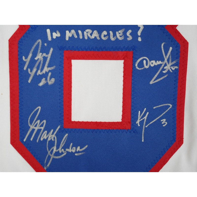 1980 USA Hockey Miracle on Ice Team Signed Inscribed Jersey 18 Autos Beckett Auth