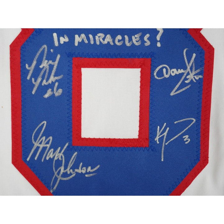 1980 USA Hockey Miracle on Ice Team Signed Inscribed Jersey 18 Autos Beckett Auth