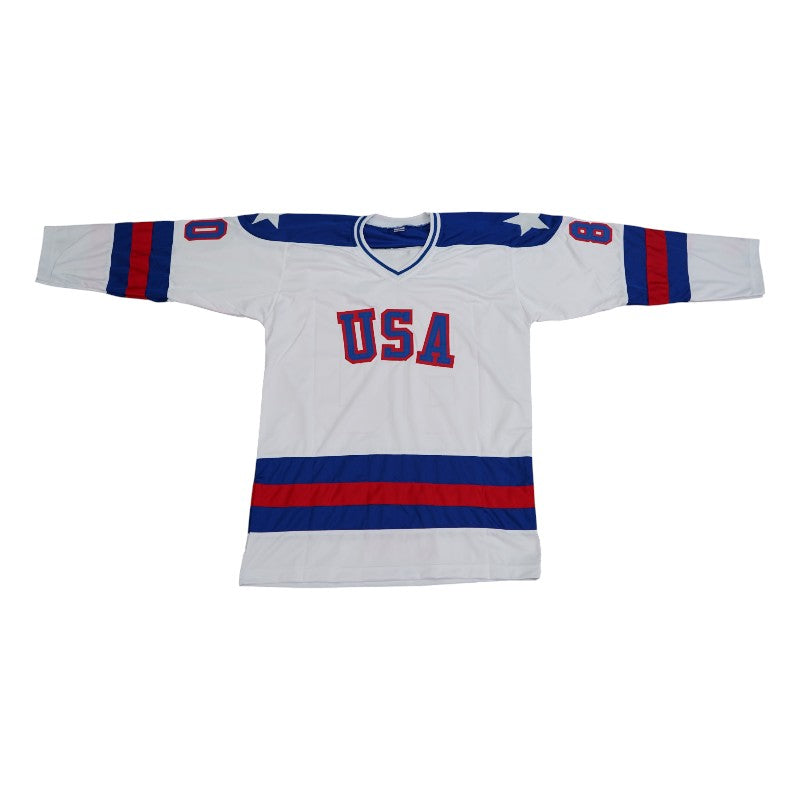1980 USA Hockey Miracle on Ice Team Signed Inscribed Jersey 18 Autos Beckett Auth