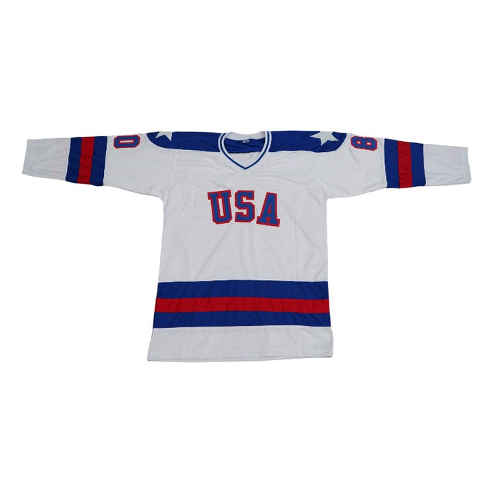 1980 USA Hockey Miracle on Ice Team Signed Inscribed Jersey 18 Autos Beckett Auth