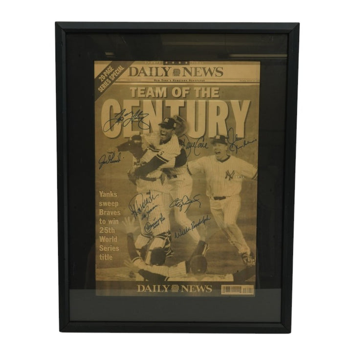 Clemens Posada Cone New York Yankees 1999 WS Multi Signed 14x20 Daily News Newspaper JSA COA