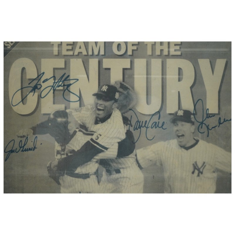 Clemens Posada Cone New York Yankees 1999 WS Multi Signed 14x20 Daily News Newspaper JSA COA