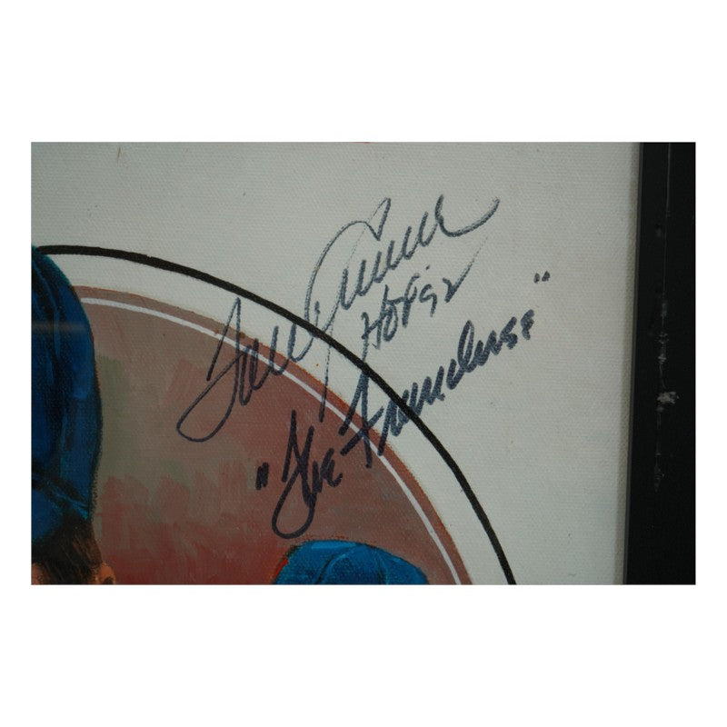Rollie Fingers Tom Seaver Mets Athletics Autographed Inscribed Framed 19x23 Litho COA