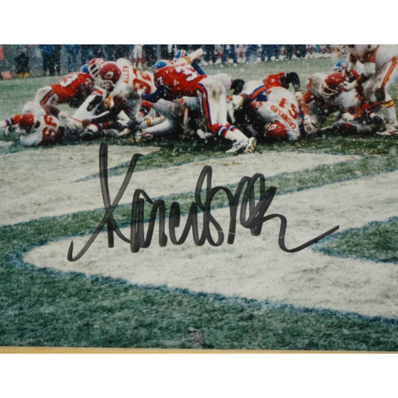 Marcus Allen Kansas City Chiefs Autographed 100th TD Matted 10x29 Photo LE 186/350 JSA COA