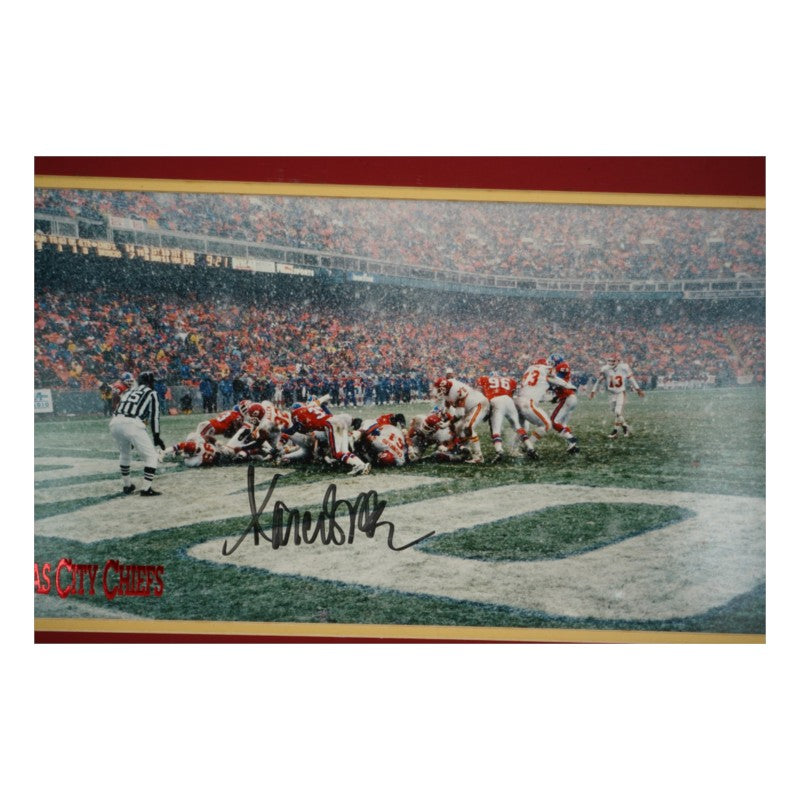 Marcus Allen Kansas City Chiefs Autographed 100th TD Matted 10x29 Photo LE 186/350 JSA COA