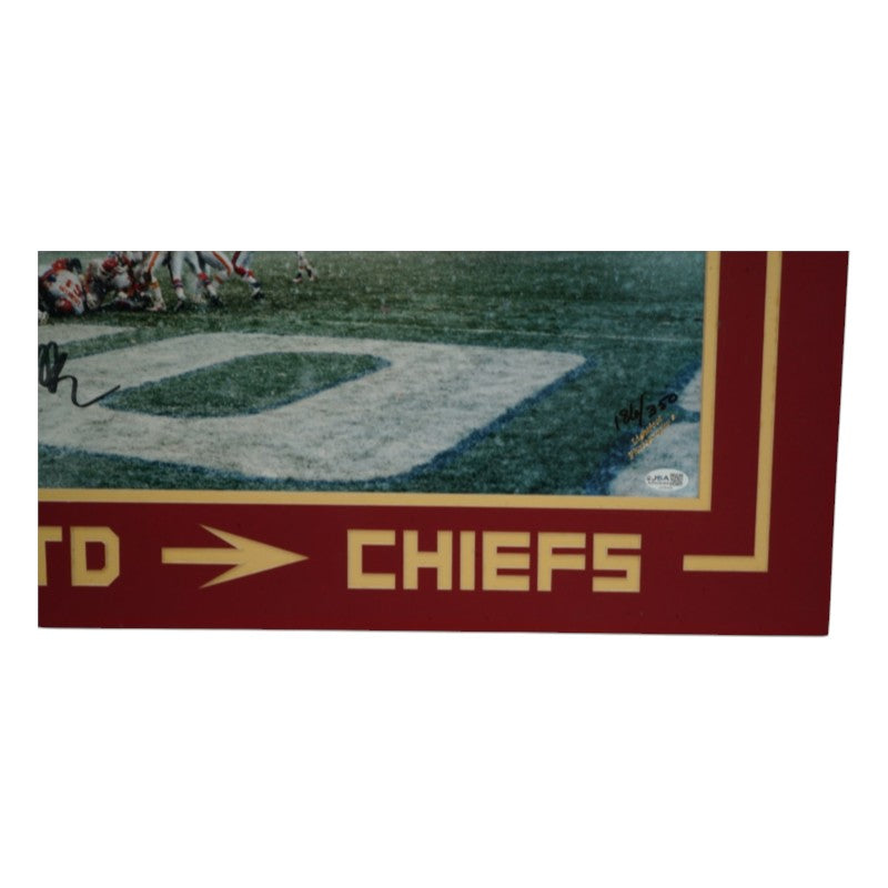 Marcus Allen Kansas City Chiefs Autographed 100th TD Matted 10x29 Photo LE 186/350 JSA COA