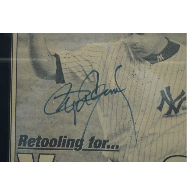 Roger Clemens New York Yankees Autographed Framed New York Post FP 10/29/99 JSA COA