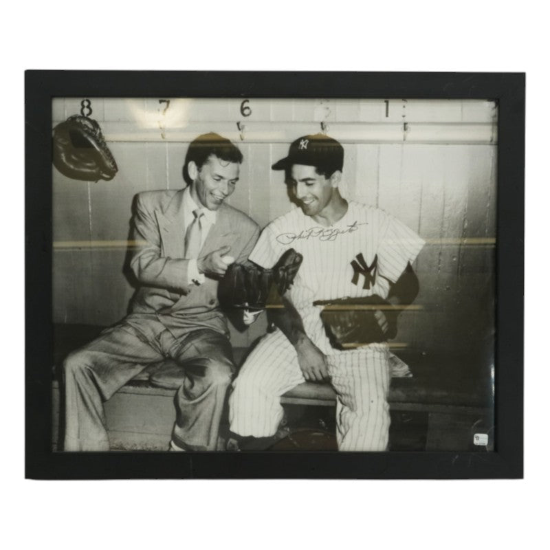 Phil Rizzuto New York Yankees Autographed Framed 16x20 Photo W/ Frank Sinatra JSA COA