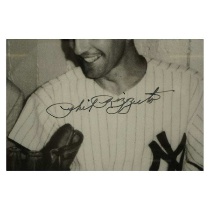Phil Rizzuto New York Yankees Autographed Framed 16x20 Photo W/ Frank Sinatra JSA COA