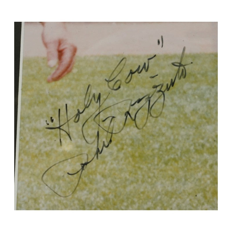 Phil Rizzuto New York Yankees Autographed Inscribed Framed 11x14 Photo W/ Cow JSA COA