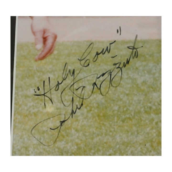Phil Rizzuto New York Yankees Autographed Inscribed Framed 11x14 Photo W/ Cow JSA COA