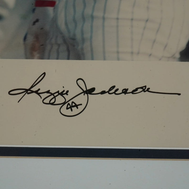 Reggie Jackson New York Yankees Autographed Framed 12x18 Photo UD Holo/JSA COA