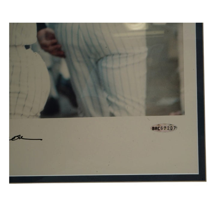 Reggie Jackson New York Yankees Autographed Framed 12x18 Photo UD Holo/JSA COA
