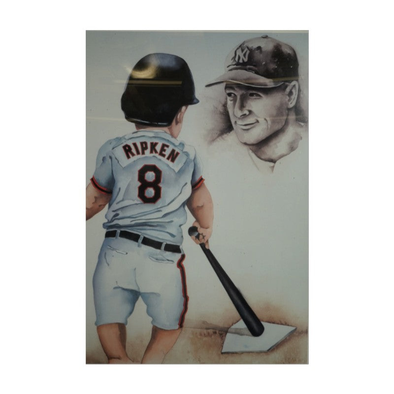 Cal Ripken Jr. Baltimore Orioles Autographed Inscribed Framed 17x23 Gatewood Litho LE 42/2131 JSA COA