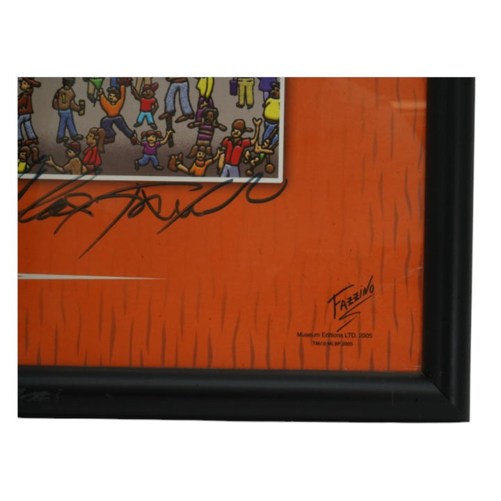 Charles Fazzino Autographed 2005 MLB All Star Game Framed 18x24 Lithograph JSA COA