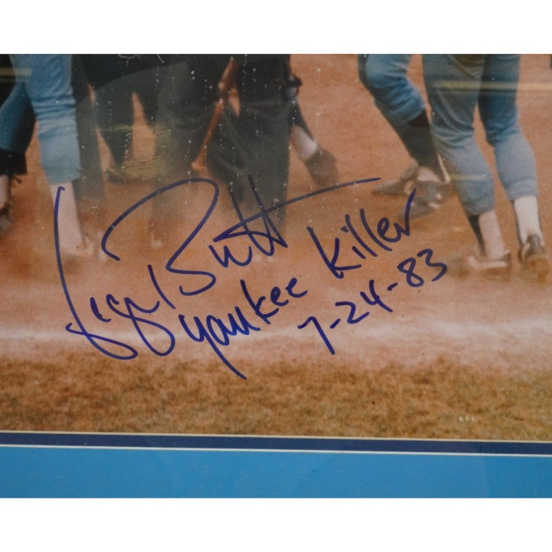 George Brett Kansas City Royals Autographed Inscribed 16x20 Photo JSA COA