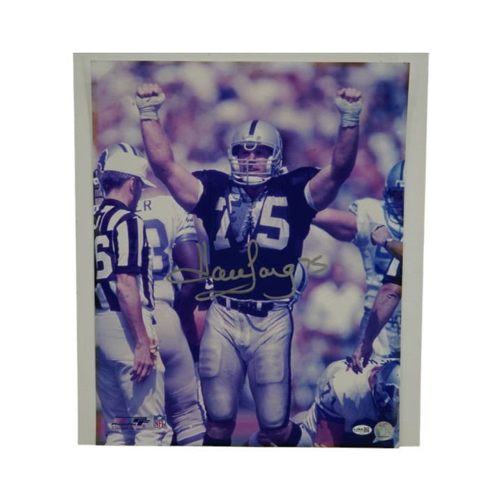 Howie Long Oakland Raiders Autographed 16x20 Photo JSA COA