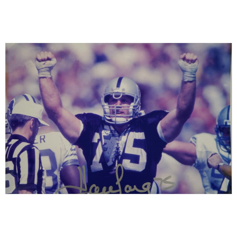 Howie Long Oakland Raiders Autographed 16x20 Photo JSA COA