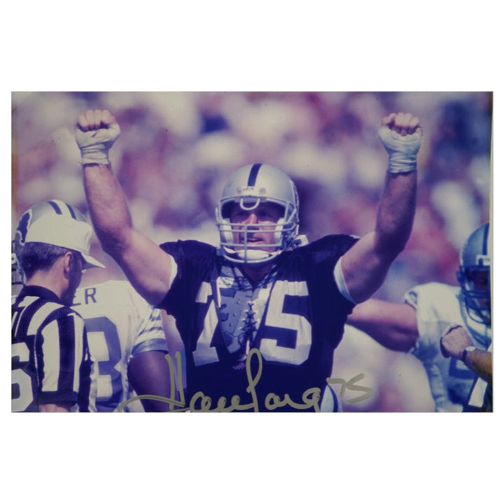 Howie Long Oakland Raiders Autographed 16x20 Photo JSA COA