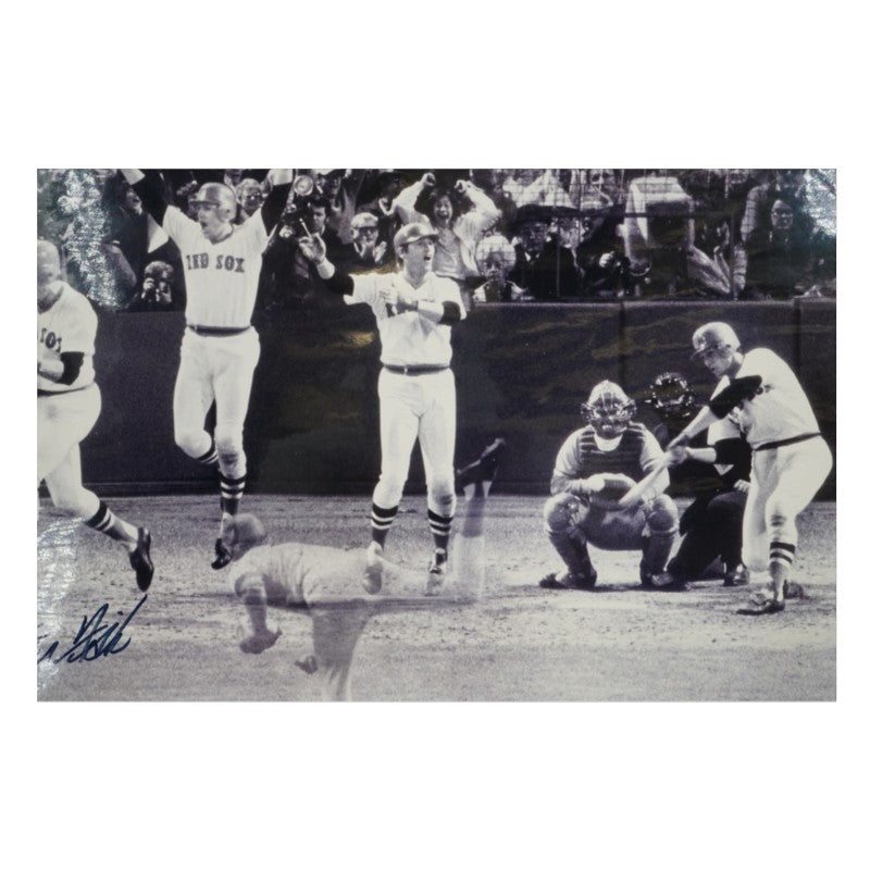 Carlton Fisk Pat Darcy 1975 World Series Game 7 Dual Signed 16x20 Photo JSA COA