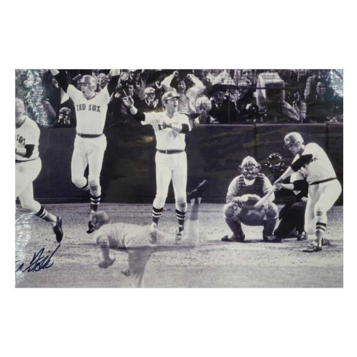 Carlton Fisk Pat Darcy 1975 World Series Game 7 Dual Signed 16x20 Photo JSA COA